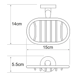 Мыльница Wasserkraft Rhein K-6269 хром
