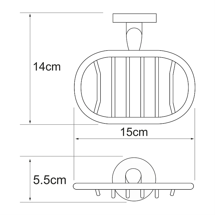 Мыльница Wasserkraft Rhein K-6269 хром
