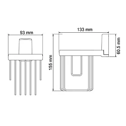 Держатель освежителя воздуха Wasserkraft Leine K-5045 хром