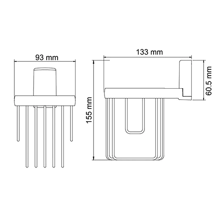 Держатель освежителя воздуха Wasserkraft Leine K-5045 хром