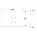 Кнопка смыва Veconi Flush V6 FLV6-W белая глянцевая