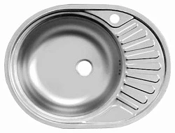 Кухонная мойка Ukinox Фаворит 58х45см FAL577.447 -GT8K 2L хром