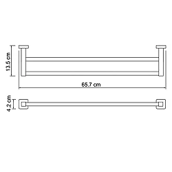 Полотенцедержатель Wasserkraft Lippe K-6540 хром