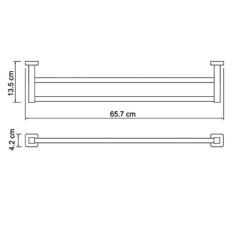 Полотенцедержатель Wasserkraft Lippe K-6540 хром