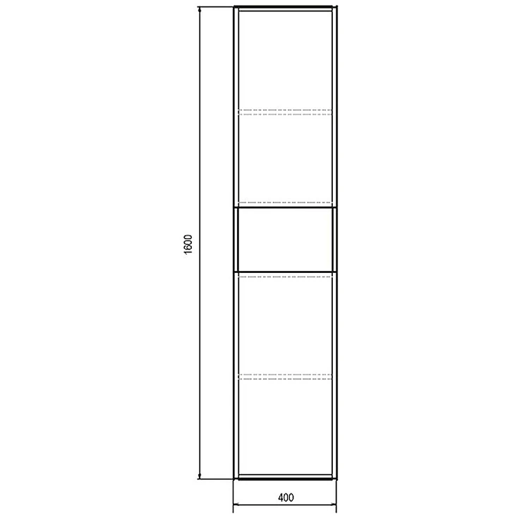 Шкаф-пенал Comforty Бордо 40см 00-00007266CF дуб темно коричневый