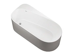 Акриловая ванна Allen Brau Priority 170x80 2.31001.21/PGM белый матовый, платиново-серый
