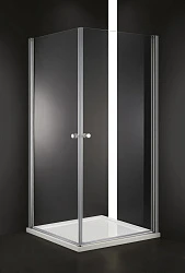Душевой уголок Cezares Elena 90x90см ELENA-W-A-2-90-P-Cr профиль хром, стекло рифленое