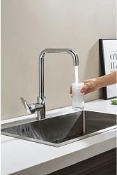 Смеситель для кухни Aquatek Вега AQ1081CR хром