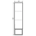 Шкаф-пенал Comforty Равенна Лофт 35см 00-00006913CF дуб темно коричневый