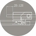 Душевой уголок Cezares Slider 80x79,5см SLIDER-AH-1-80-70/80-C-Cr профиль хром, стекло прозрачное
