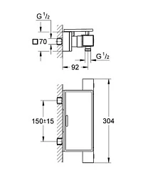 Термостатический смеситель Grohe Grohtherm Cube 34491000 для душа, хром