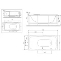 Каркас для ванны AM.PM Sensation W30A-170-075W-R серый