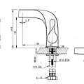 Смеситель для раковины Bravat Wave WA0626 хром