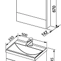 Мебель для ванной Aquanet Нота 50 287698 камерино