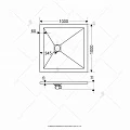 Душевой поддон RGW Stone Tray 100x100см 16152010-01K белый