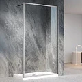 Душевая перегородка Veconi Korato KR-81 90см KR81-90-01-C5 профиль хром, стекло прозрачное