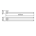 Полотенцедержатель Wasserkraft Lippe K-6531 хром