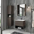 Зеркало-шкаф Comforty Франкфурт 60 00004150528CF дуб шоколадно-коричневый