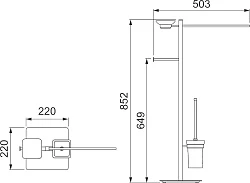 Стойка Timo Selene 10085/00 Хром