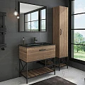 Зеркало Comforty Бредфорд 90 черный (2 КАРТОЧКА)