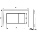 Кнопка смыва AlcaPlast M270 белая глянцевая