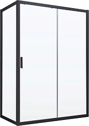 Душевой уголок Vegas Glass ZP+ZPV NOVO 120*90 02М 01 профиль черный матовый, с