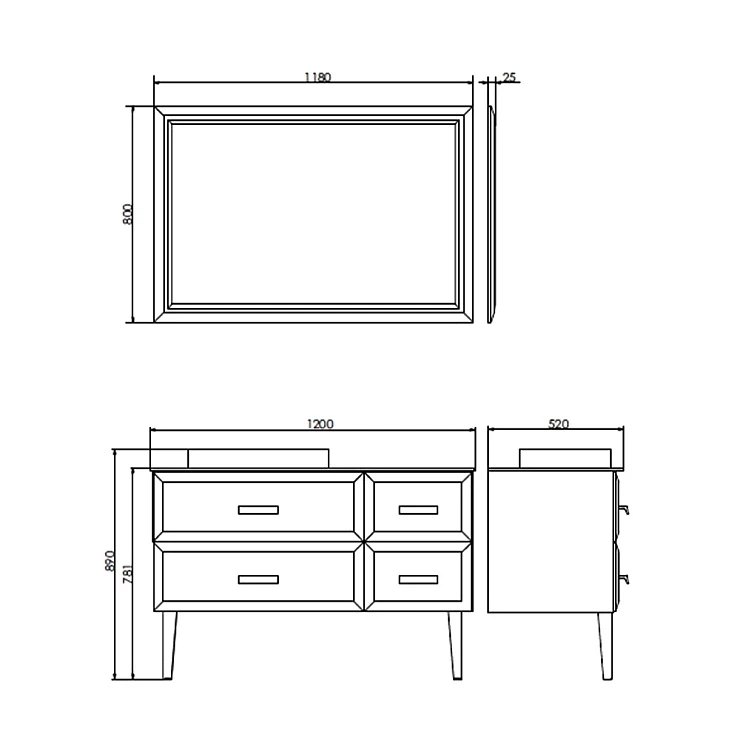 Тумба с раковиной Comforty Империя 120 00-00003852CF белая, с антрацитовой столешницей