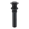 Донный клапан Bravat P6443BW-ENG черный