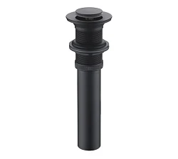 Донный клапан Bravat P6443BW-ENG черный