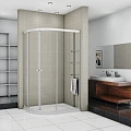 Душевой уголок Cezares Pratico 120x90см PRATICO-RH-2-120/90-C-Cr-R профиль хром, стекло прозрачное