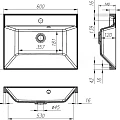 Раковина встраиваемая BelBagno Marino-Regina 60см BB600/450-LV-MR-AST белая