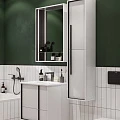 Тумба с раковиной Aquaton Ривьера 60 белая
