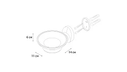 Мыльница стекло Fixsen Europa FX-21808