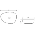 Раковина накладная Ceramica Nova Element CN5003 белая глянцевая