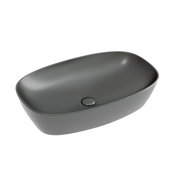 Раковина накладная Ceramica nova Element 600*380*138мм CN6049MDH антрацит матовая