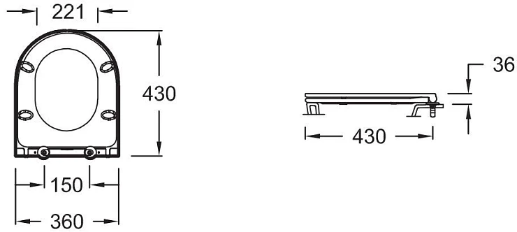 Комплект Jacob Delafon Rodin+ E21748RU-00