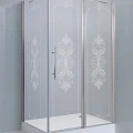 Душевой уголок Cezares Giubileo 120x100см GIUBILEO-AH-11-120/100-CP-Cr-R хром, стекло прозрачно/узор