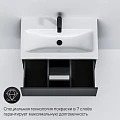 Тумба с раковиной AM.PM Gem 75 черная матовая