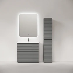 Тумба под раковину Sancos Folk Floor 90 FL90FES напольная, Ergraut soft