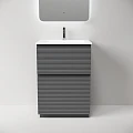 Тумба под раковину Sancos Folk Floor 60 FL60FGS напольная, Grey soft