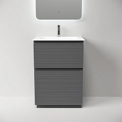 Тумба под раковину Sancos Folk Floor 60 FL60FGS напольная, Grey soft