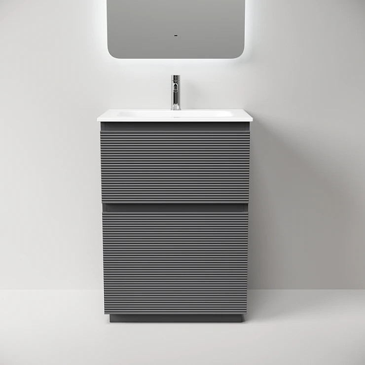 Тумба под раковину Sancos Folk Floor 60 FL60FGS напольная, Grey soft