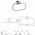 Полотенцедержатель Kordi KD 6905 бронза
