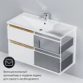Тумба с раковиной AM.PM X-Joy 100 белый глянец