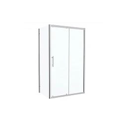 Душевой уголок Bravat Stream 80x120см BS120.3103S профиль хром, стекло прозрач