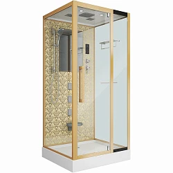 Душевая кабина Niagara Luxe 100x90см NGL-7714G профиль золото