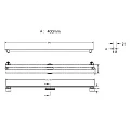 Душевой лоток Berges Super Slim 40 090177 хром матовый