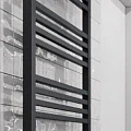 Полотенцесушитель электрический Приоритет Quadro Bone-2 80x60 черный скрытый левый