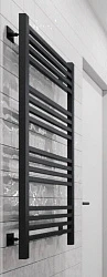 Полотенцесушитель электрический Приоритет Quadro Bone-2 80x60 черный скрытый левый