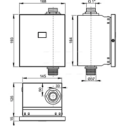 Автоматическая система туалетного смыва Alcaplast ASP3K 12V